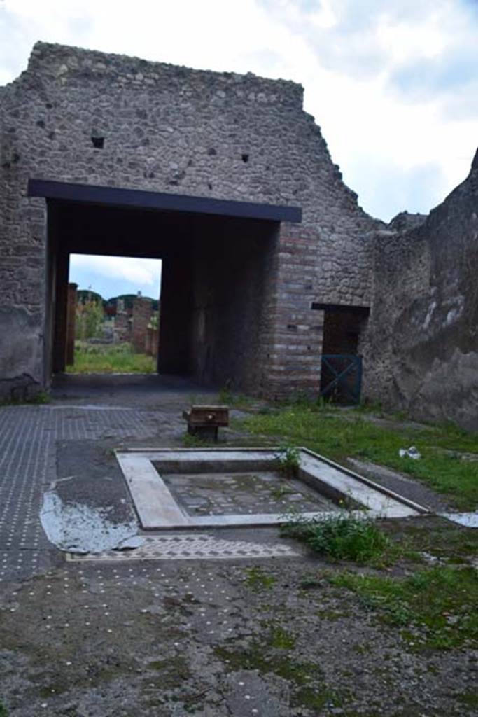 I.9.1 Pompeii. November 2016. Room 2, looking south-west across impluvium in atrium. Photo courtesy of Marie Schulze.