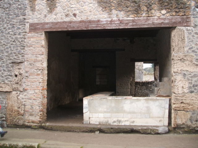 I.9.4 Pompeii. March 2009. Marble counter.