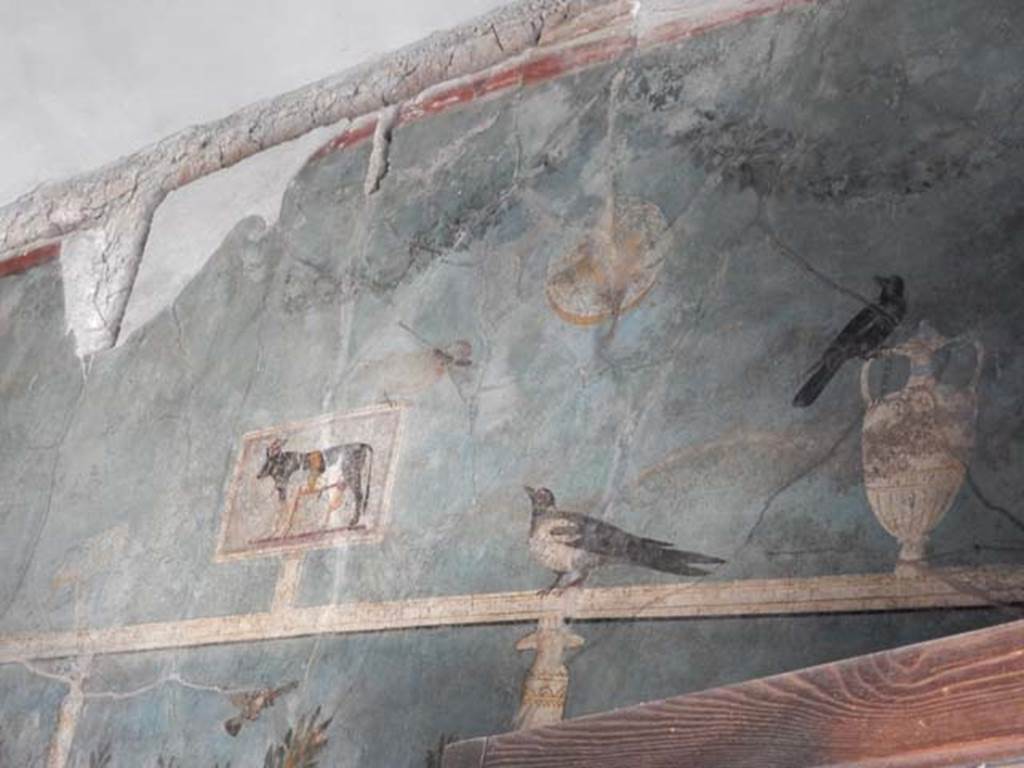 I.9.5 Pompeii, May 2018. Room 5, cubiculum, upper south wall. Photo courtesy of Buzz Ferebee.