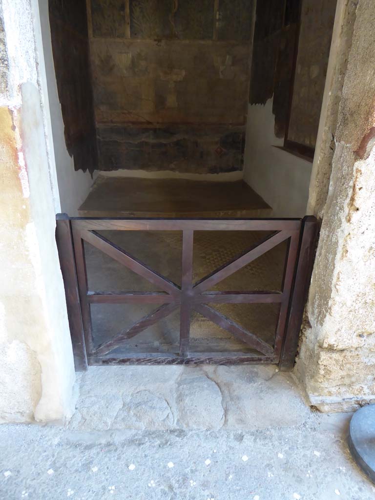 I.9.5 Pompeii. September 2017. Room 11, doorway threshold.
Foto Annette Haug, ERC Grant 681269 DÉCOR.