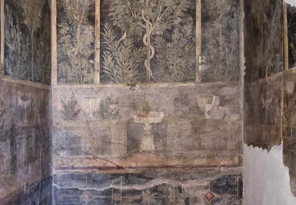 I.9.5 Pompeii. April 2018. Room 11, detail of lower east wall. Photo courtesy of Ian Lycett-King.
Use is subject to Creative Commons Attribution-NonCommercial License v.4 International.