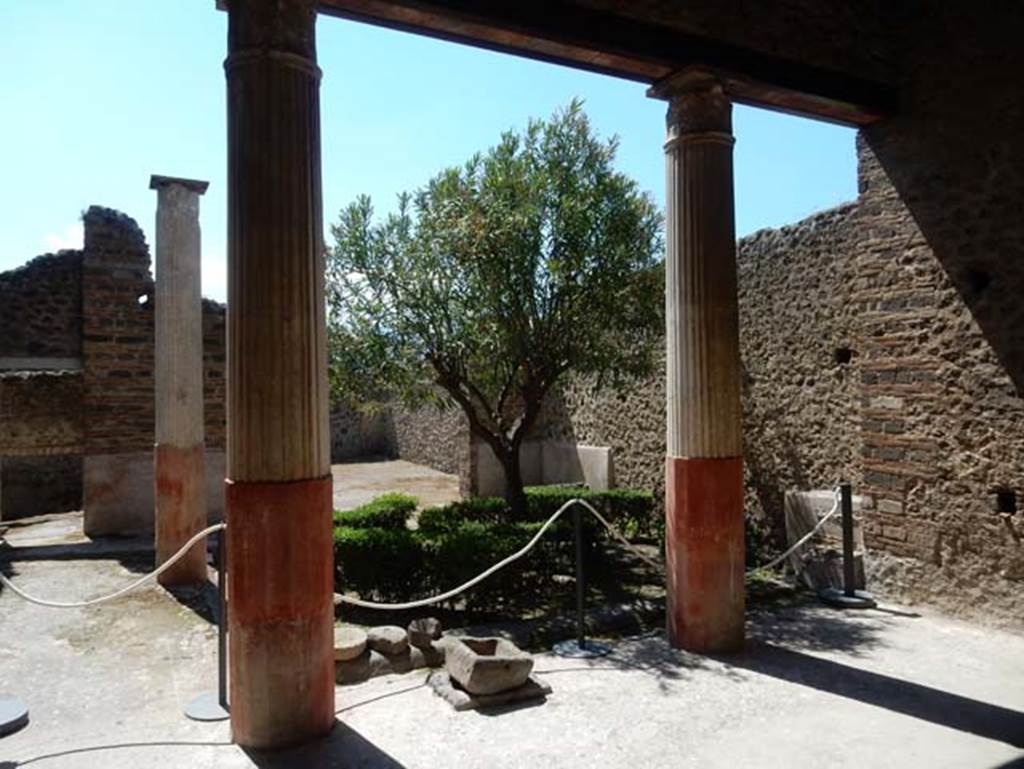 I.9.5 Pompeii. May 2016. Room 12, looking south across peristyle garden. Photo courtesy of Buzz Ferebee.