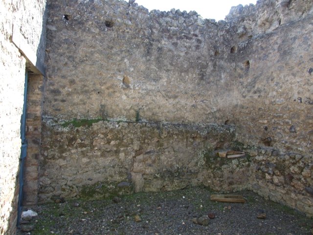 I.9.5 Pompeii. March 2009. Room 16. Stable area. West wall.
