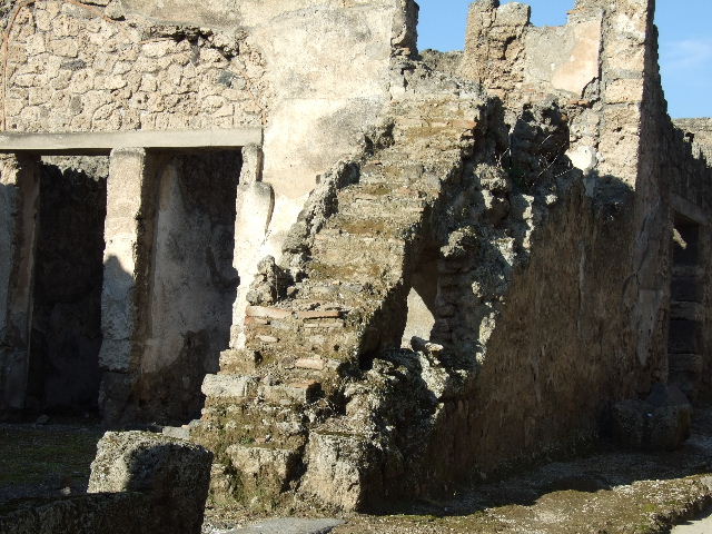 I.9.10 Pompeii. September 2005. Staircase.