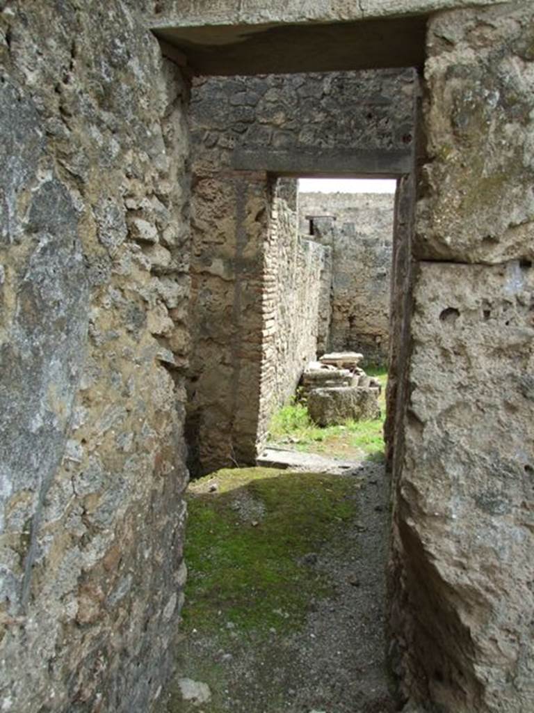 I.9.12 Pompeii. March 2009. Room 8. Looking south to atrium.