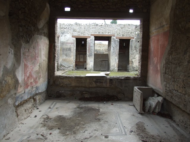 I.9.14 Pompeii. March 2009. Room 3. West wall.