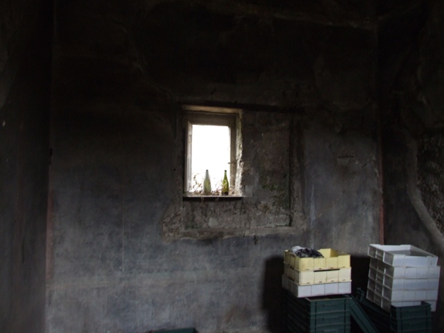 I.9.14 Pompeii. March 2009. Corridor, looking south, on south side of doorway to room 4 (on left).