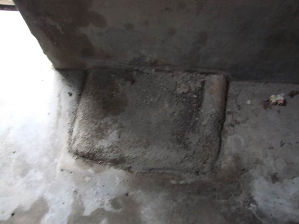 I.9.14 Pompeii. March 2009. Room 3. Floor on north west side of door.