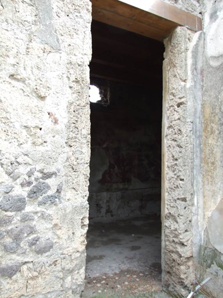 I.9.14 Pompeii. March 2009. Doorway to room 12.