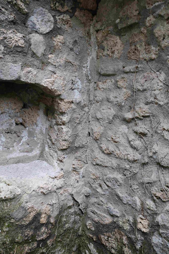 I.10.1 Pompeii. December 2018.
Detail of stonework in south-west corner. Photo courtesy of Aude Durand.