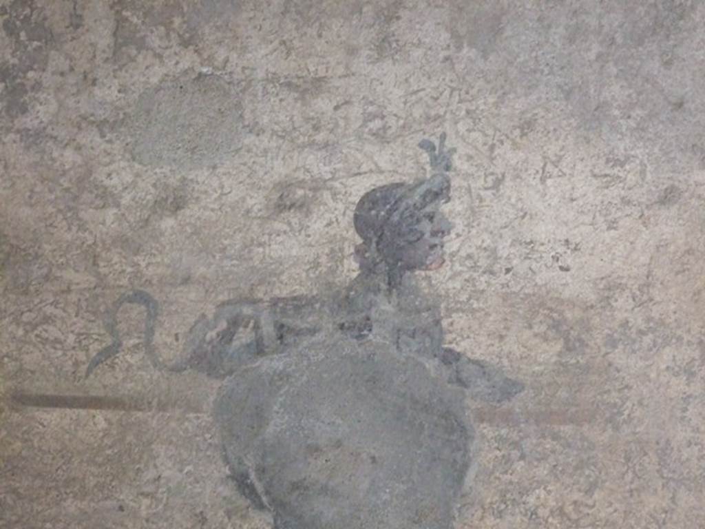 I.10.11 Pompeii. March 2009. Room 7, painting of sphinx from east end of south wall of cubiculum.  See Bragantini, de Vos, Badoni, 1981. Pitture e Pavimenti di Pompei, Parte 1. Rome: ICCD.  (p.143).
