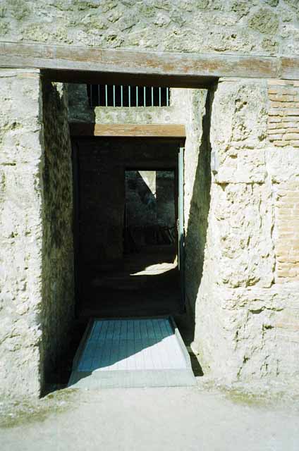 I.10.16 Pompeii.  March 2009.  Atrium.  Compluvium decorated with Maenads.
