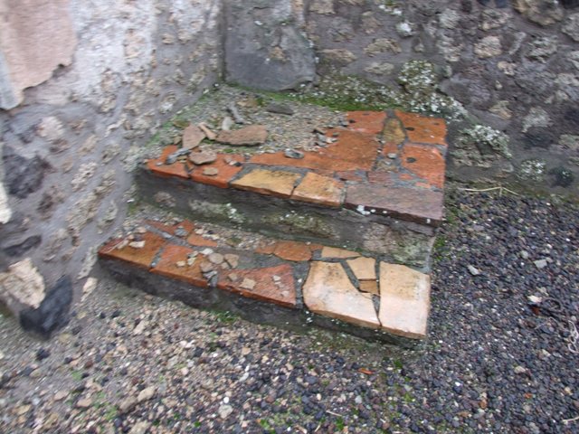 I.11.15 Pompeii. December 2007. Room 8, south wall and south-west corner.