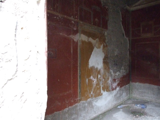 I.11.17 Pompeii. December 2007. Room 3, painted wall panel from east wall of triclinium.