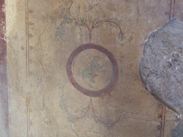 I.12.2 and I.12.1 Pompeii. March 2009 Room 8. Portico. East wall.