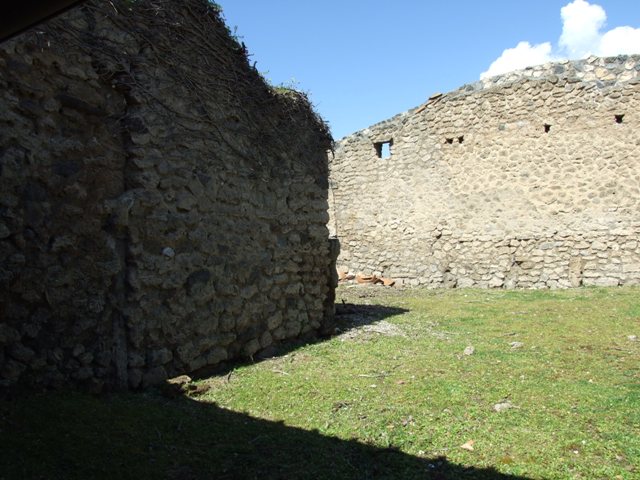 I.12.8 Pompeii.  March 2009. Room 13.  Rear garden.  Looking east.