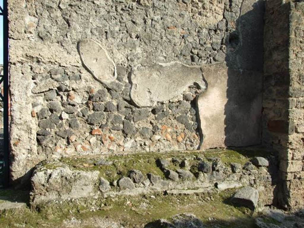 I.12.16 Pompeii. March 2009. Room 2, south-east corner underneath large recess.