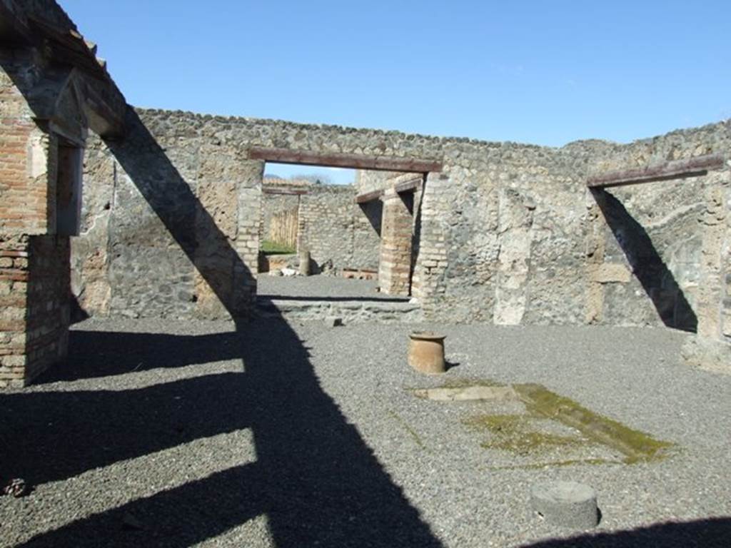 I.13.12 Pompeii. March 2009. Looking north across atrium and impluvium.