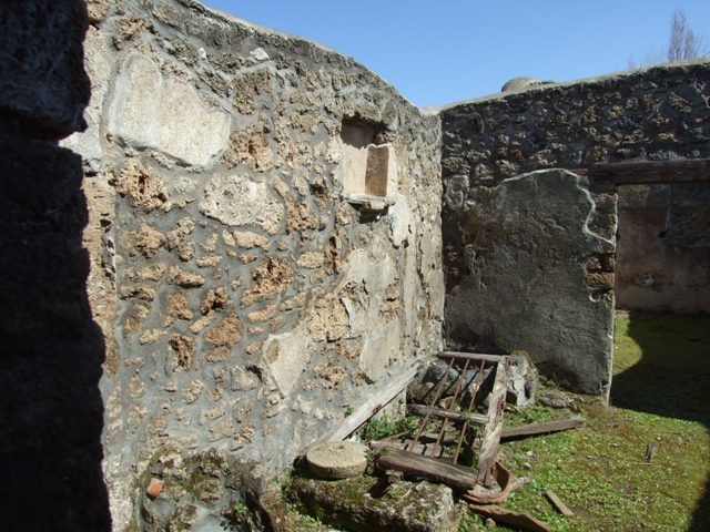 I.13.15 Pompeii. March 2009.  Room on north east side of central courtyard, looking towards south wall.

