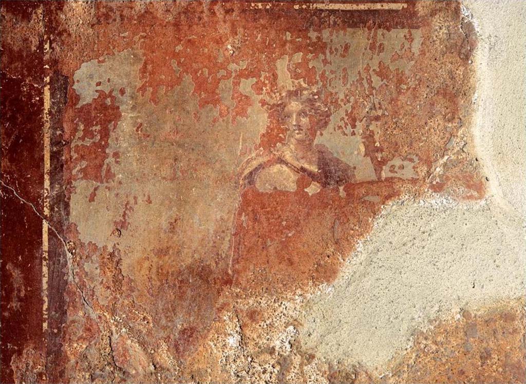 I.14.2 Pompeii. Room H, south wall. Fig. 164 � Vestiges du tableau d�Apollon cithar�de sur le mur sud de l��cus (� CNRS-Christine Durand).
Voir Chapitre 2 : L�atelier de fabrication de nattes de la via di Nocera (I 14, 2) in Magali Cullin-Mingaud, 2010. La vannerie dans l'Antiquit� romaine: Collection du Centre Jean B�rard 35. Paris. Centre Jean Berard, p. 129-171, fig. 164.
https://books.openedition.org/pcjb/706  
