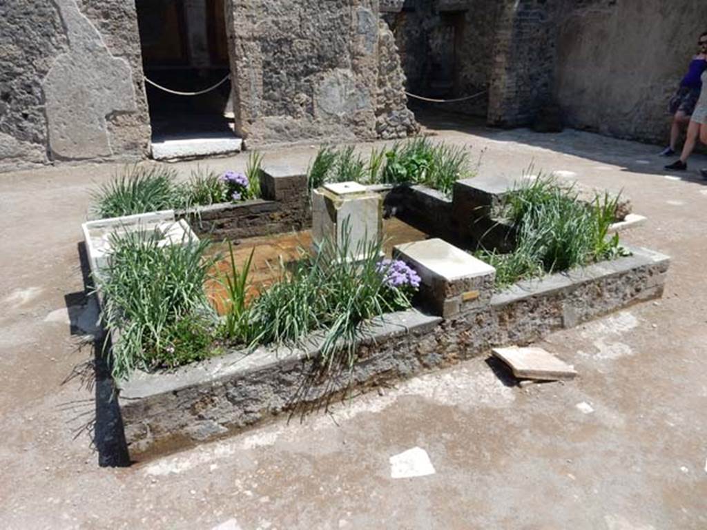 II.2.2 Pompeii. May 2016. Room 2, looking east across impluvium.
Photo courtesy of Buzz Ferebee.