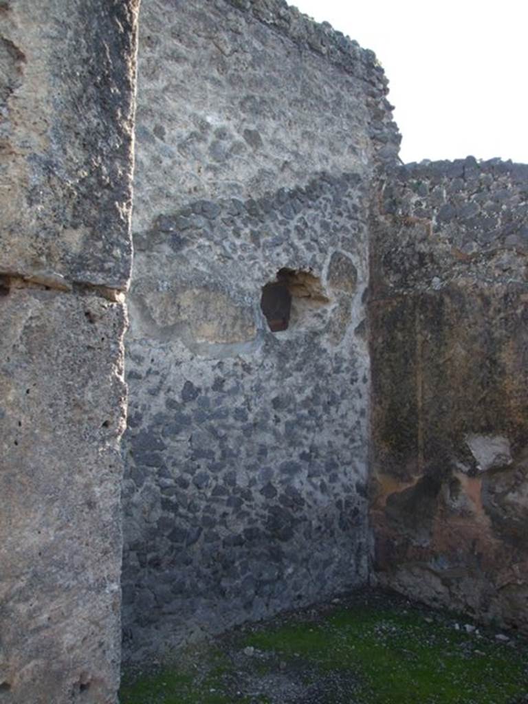 II.2.2 Pompeii. March 2009. Room 3, south wall of cubiculum.