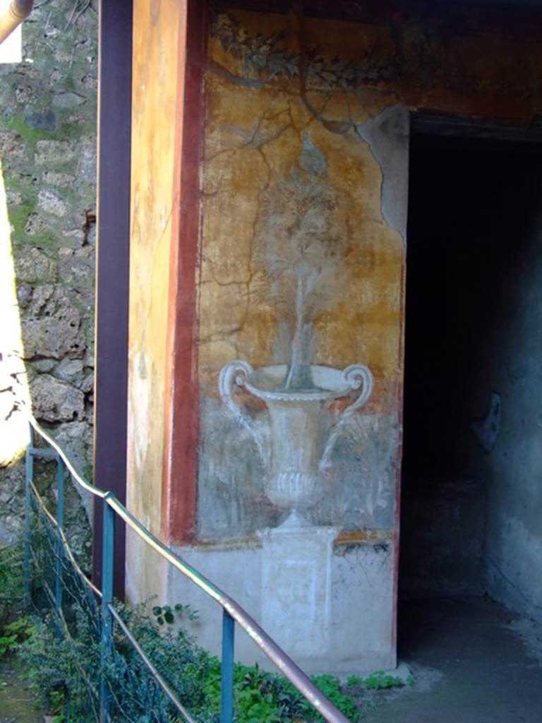 II.3.3 Pompeii. March 2009. Doorway to Room 17, in south east corner of garden.