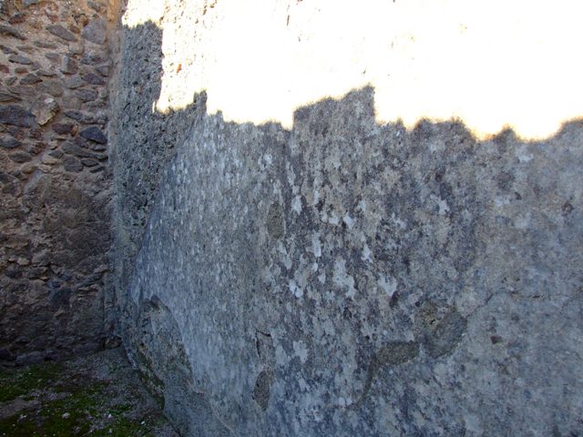 II.3.3 Pompeii. March 2009. Wall in north east corner of Room 11, and Doorway to Room 8,