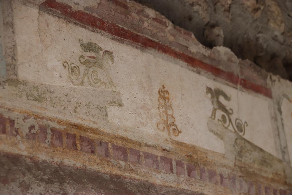 II.3.3 Pompeii. March 2009. Room 10, West wall. Painted plants.