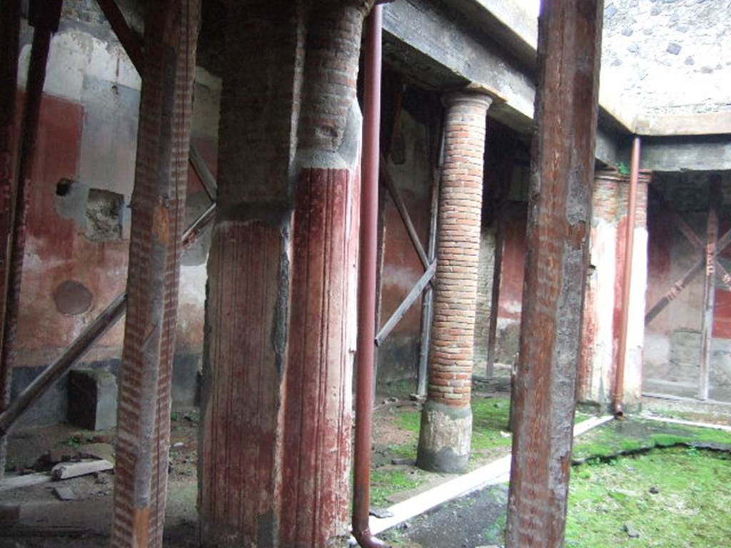 II.4.6 Pompeii. December 2006. View looking south from entrance across the east Baths Portico