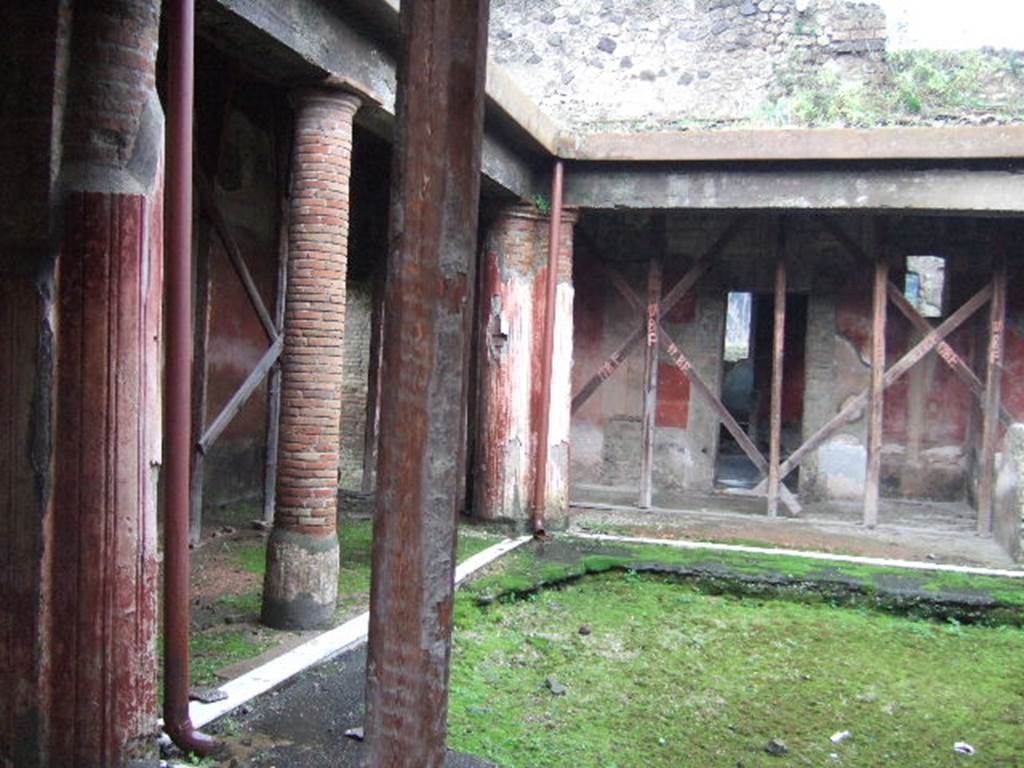II.4.6 Pompeii. December 2006. View looking south from entrance across the Baths Portico