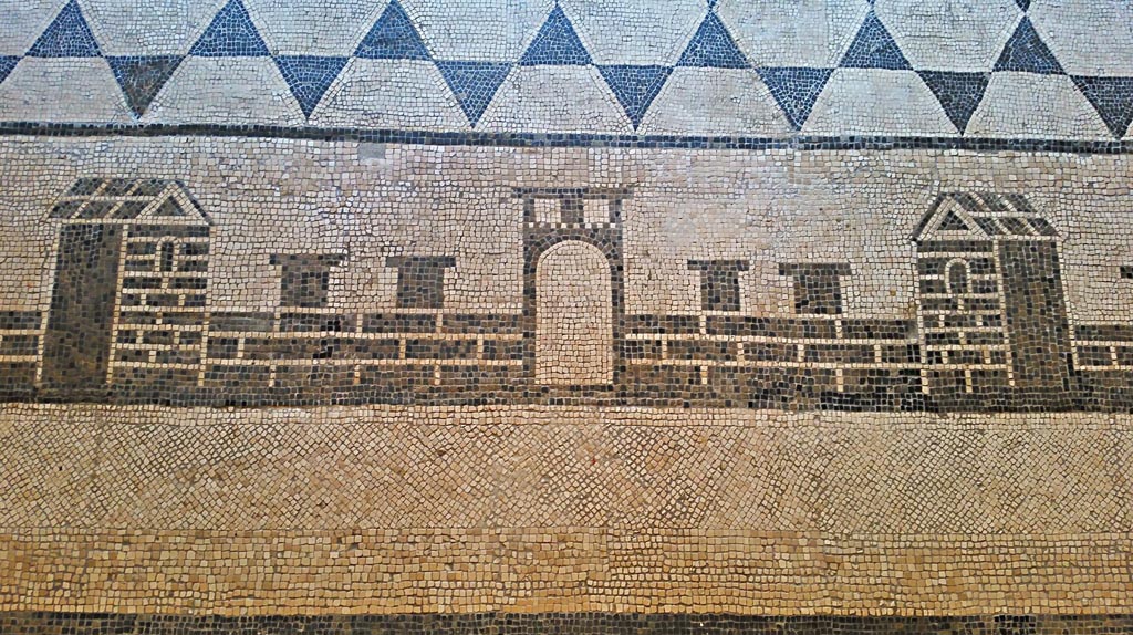 II.4.6 Pompeii. July 2019. Border edging of mosaic in atrium.
On display in Naples Archaeological Museum. Photo courtesy of Giuseppe Ciaramella.