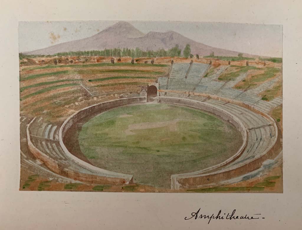 II.6 Pompeii. From a coloured album by M. Amodio, dated c.1880. Looking north. Photo courtesy of Rick Bauer.

