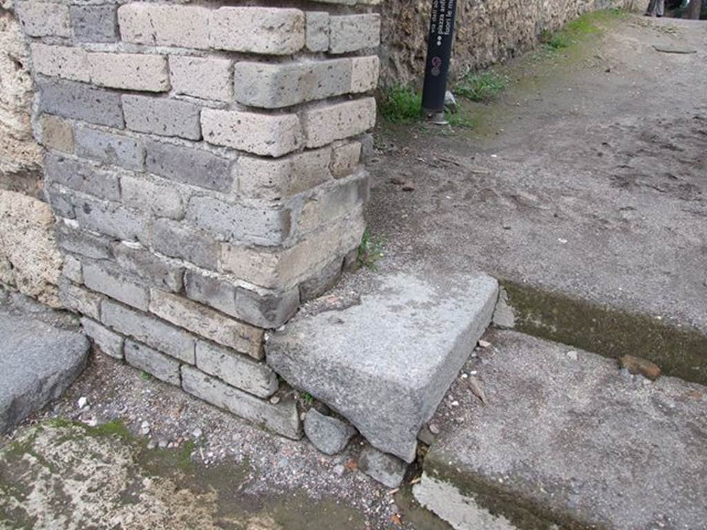 II.1.9 Base of north side of portal, originally used for crowd control to Amphitheatre.   