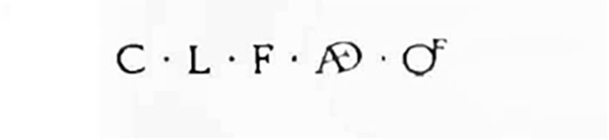 III.1.2 Pompeii. 1913. Inscription to Caium Lollium Fuscum.
According to Della Corte, 
�On the pilaster to the right of the entrance doorway, above an ancient rustic plaster (subsequently covered with other simple rustic plaster) a programma recommending C. Lollio Fusco came back into light 
See Notizie degli Scavi di Antichit�, 1913, (p.254)

According to Epigraphik-Datenbank Clauss/Slaby (See www.manfredclauss.de) this read

C(aium) L(ollium) F(uscum) aed(ilem) o(ro) v(os) f(aciatis)     [CIL IV 7596]

