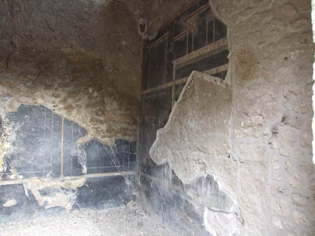 III.2.1 Pompeii. March 2009. Room 7. Oecus. South east corner.