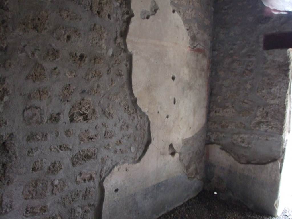 III.2.1 Pompeii. March 2009. Room 8. Cubiculum. South west corner.