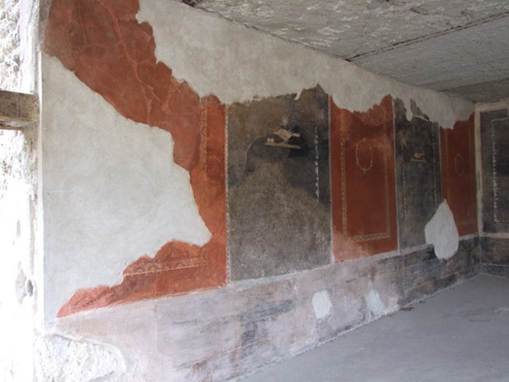 III.4.3 Pompeii. March 2009. Room 3. Triclinium. South wall.