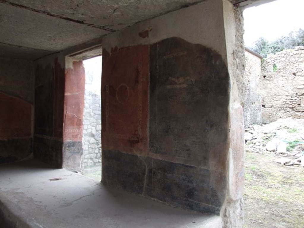 III.4.3 Pompeii. March 2009. Room 3. Triclinium. North wall.