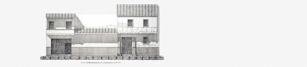 III.5.1 Pompeii, on left. Front fa�ade on Via dell�Abbondanza, with III.5.2, on right, showing their upper floors with balconies.
Foto Taylor Lauritsen, ERC Grant 681269 D�COR

