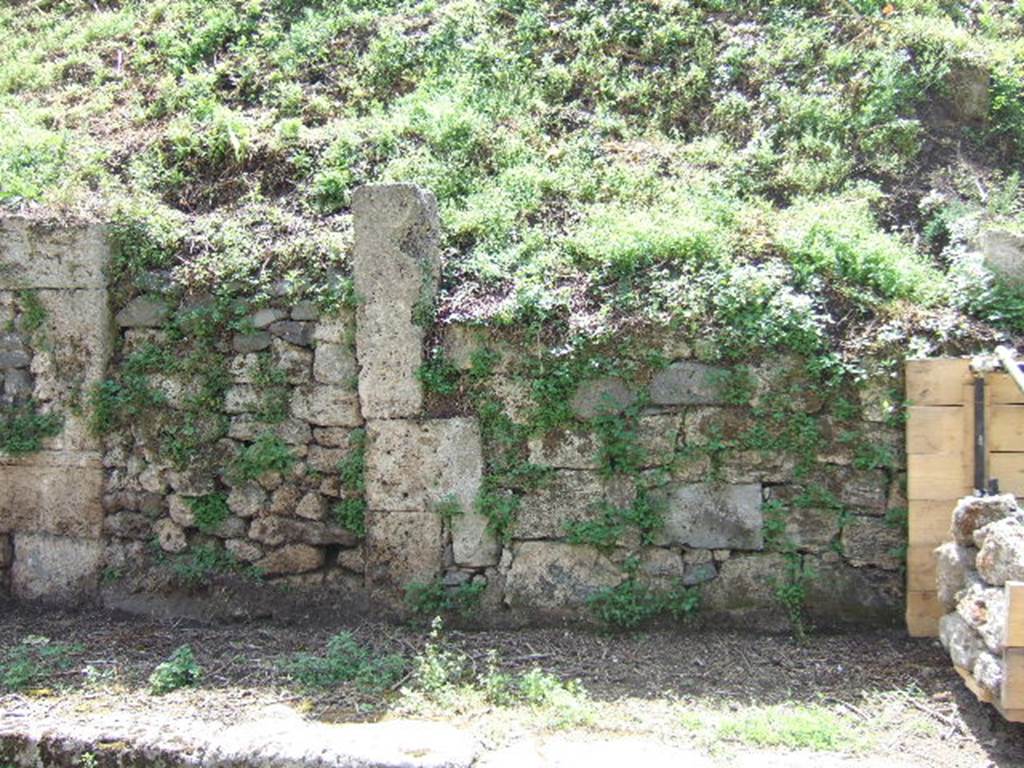 III.9.2 (on left) and III.9.1 (on right) Pompeii. May 2006. Site of entrances.