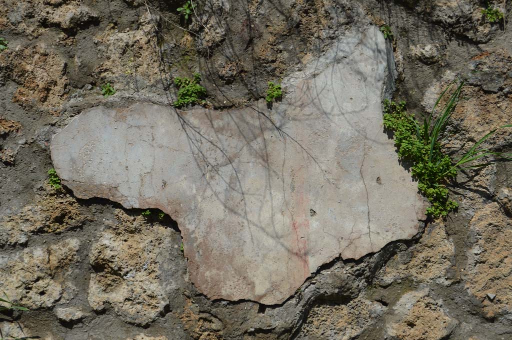 IV.2.a, Pompeii. March 2018. Remaining painted stucco from west (left) side of entrance doorway.
Foto Taylor Lauritsen, ERC Grant 681269 D�COR.
