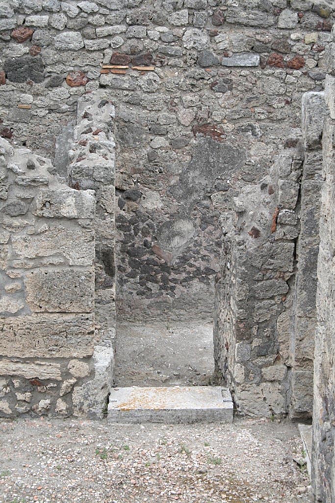 V.1.7 Pompeii. c.2005-7.
Room “12”, looking towards doorway on east wall in south-east corner of peristyle “b”. Photo by Thomas Staub.
Photo courtesy of Swedish Pompeii Project.