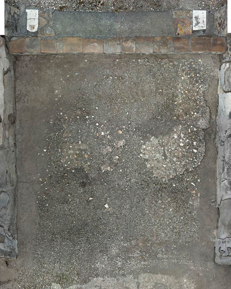 V.1.7 Pompeii. c.2005-7.
Room 13, flooring in tablinum. Photo by Hans Thorwid.
Photo courtesy of Swedish Pompeii Project.