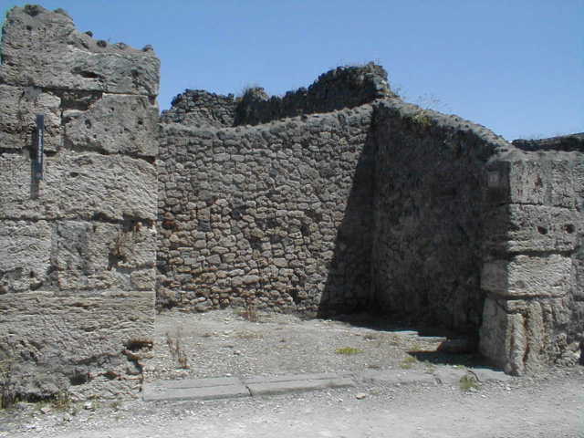 V.1.19 Pompeii. December 2007. South wall and south-east corner.