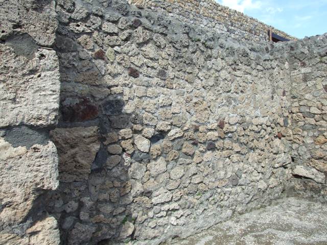 V.1.19 Pompeii.  December 2007.  North wall.