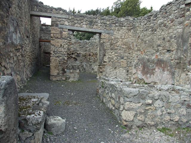 V.2.13 Pompeii, March 2009. Rear room, East wall.