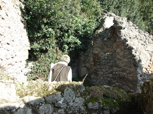 V.2.15 or un-numbered house?  Pompeii. December 2007.   
Room 11c.  Peristyle with stone puteal.
