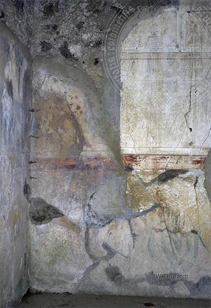 V.2.h Pompeii. Room I, north wall, west end.
Photo by W. Ehrhardt. Photo © Deutsches Archäologisches Institut, Abteilung Rom, Arkiv.
See http://arachne.uni-koeln.de/item/bauwerksteil/3379