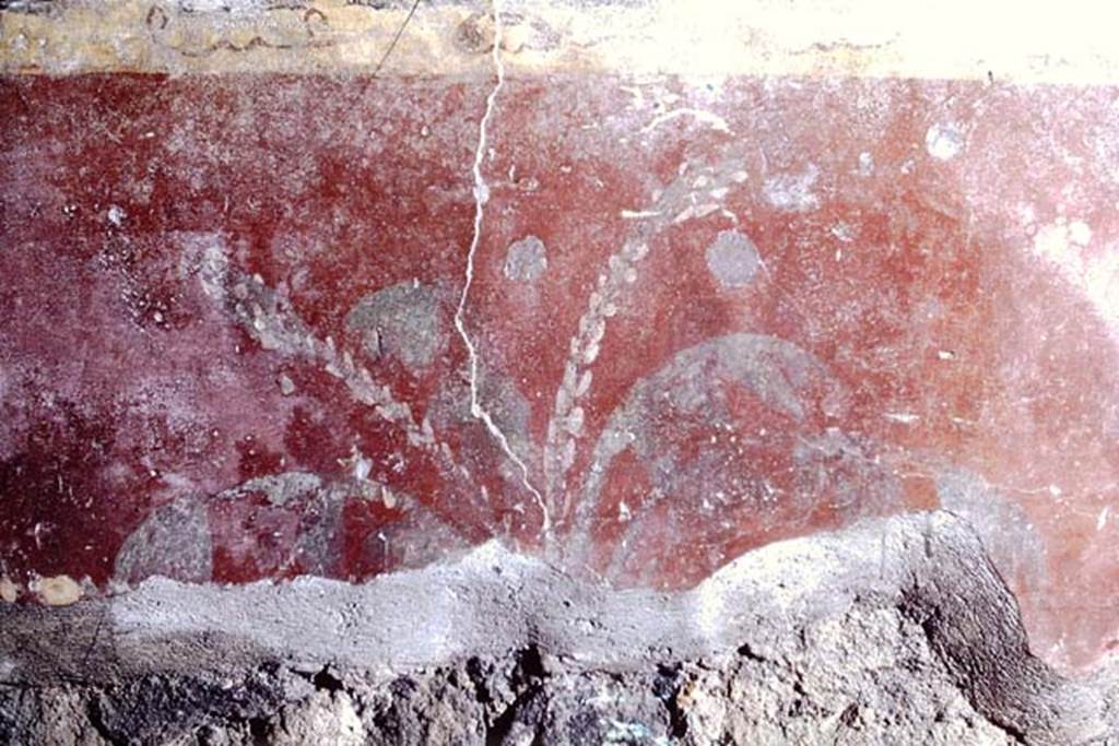 V.2.i Pompeii, 1968. Room 5, detail of painted zoccolo from west end of south wall of ala. Photo by Stanley A. Jashemski.
Source: The Wilhelmina and Stanley A. Jashemski archive in the University of Maryland Library, Special Collections (See collection page) and made available under the Creative Commons Attribution-Non Commercial License v.4. See Licence and use details. J68f1561